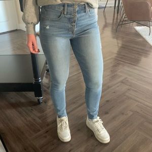 High Waisted Light Wash Gap Jeans